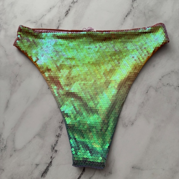 Gianni Bini x Dannijo New Sequin Frankie Top & Jacinda Bikini Bottom Set Swim M - Picture 8 of 8